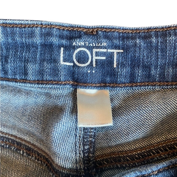 Ann Taylor Modern Straight Blue Denim Jeans - Picture 7 of 12